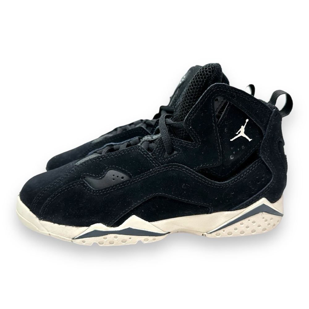 Jordan Little Kid's True Flight Black/Phantom-Anthracite size 1.5Y 20.5 cm - Picture 4 of 10